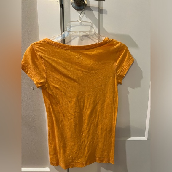 SO Orange V Neck Short Sleeve Shirt - Picture 2 of 3